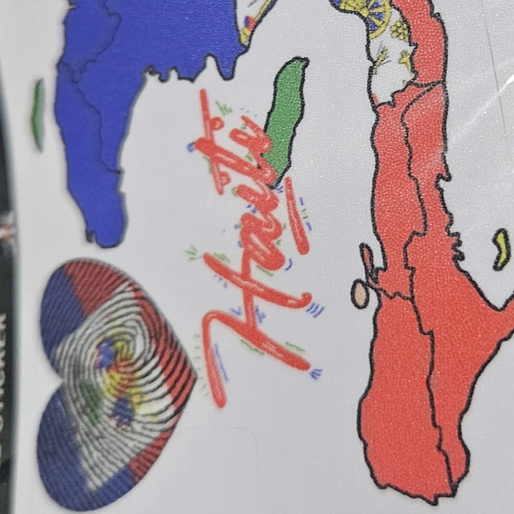 Haiti Themed Tablet Cover - Multicolor